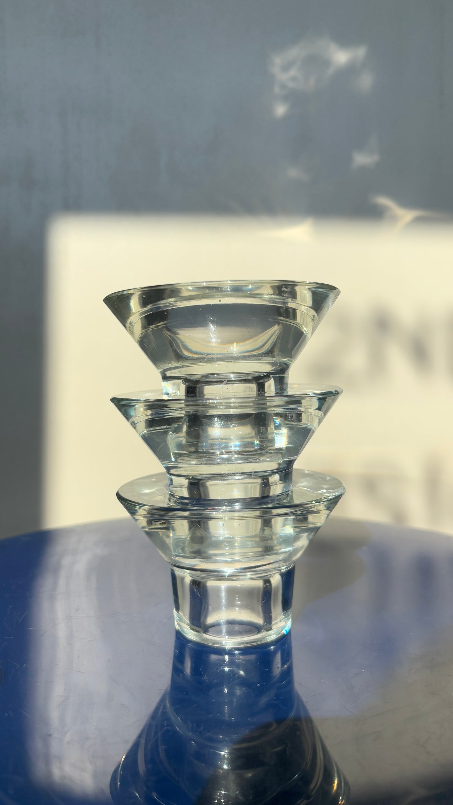 FLARED FLIP CANDLE HOLDERS - set of 2