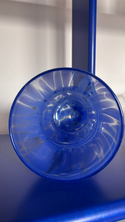 SHAPED MURANO VASE in blue