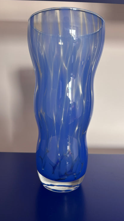 SHAPED MURANO VASE in blue