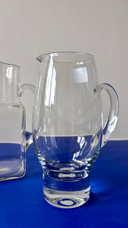Clear glass carafe