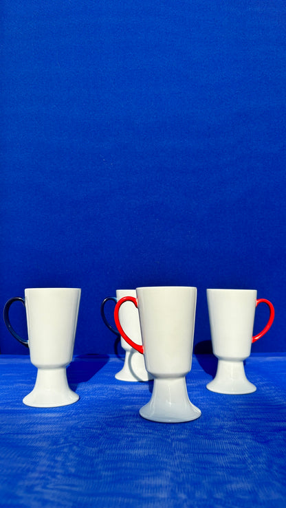 PEDESTAL MUGS BLUE – Set of 2