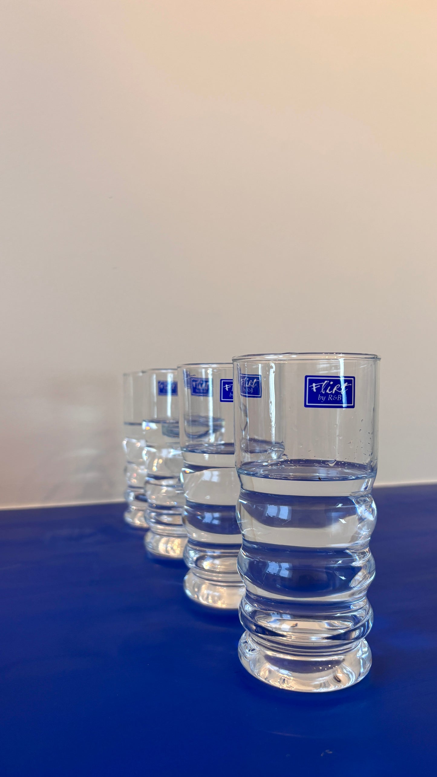 LONG DRINK RIBBLE GLASSES - set of 4