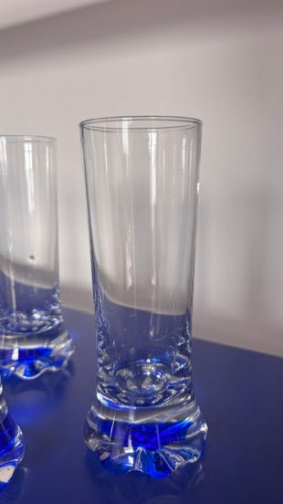 BLUE LONG DRINKS  - set of 4