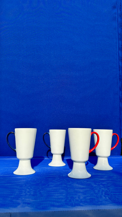PEDESTAL MUGS RED – Set of 2